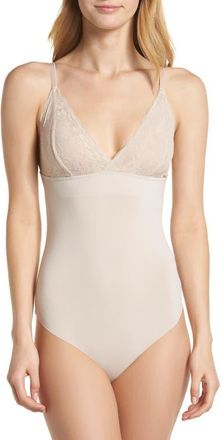 Vince Camuto Priscilla Bodysuit in Mushroom at Nordstrom, Size Small