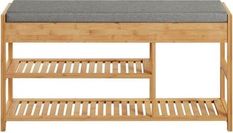 SoBuy Banco De Almacenamiento Con Caj&oacute;n Y Coj&iacute;n,zapatero,l90 Cm X H45 Cm Bamb&uacute; Fsr47-n Sobuy Es