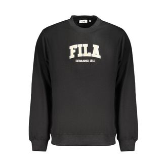 Fila Zwarte Katoenen Heren Sweatshirt