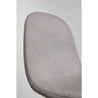 Sklum Sklum - Pack De 4 Taburetes Altos Glamm Gris Hormig&oacute;n Madera Oscura