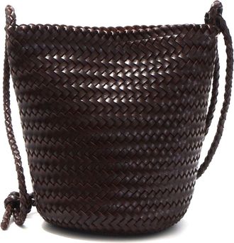 Adornia Brown Woven Shoulder Bag
