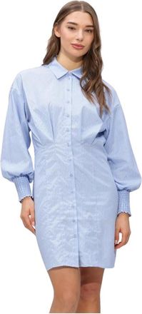 Bruuns Bazaar Borassusbblinne Dress - Dames - Shirt Kleedjes - Blauw - XL - Kleedjes