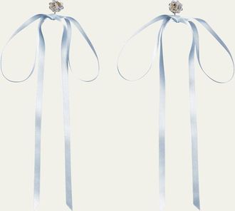 Simone Rocha Bow Ribbon Stud Earrings