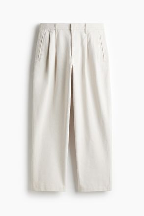 H&M Denimhose in Relaxed Fit - Beige