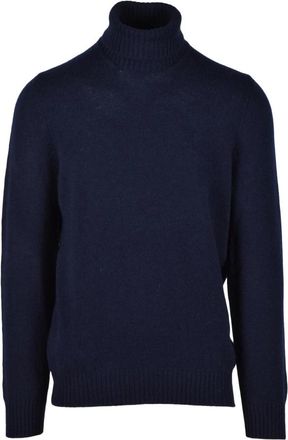 Vengera Pure wollen coltrui - Heren - Coltruien - Blauw - 2XL - Wol - Truien & Vesten