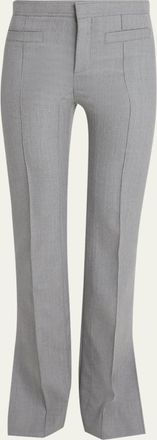Chloé Split-Hem Wool Trousers