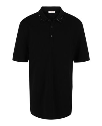 Valentino Rockstud Cotton Polo Shirt