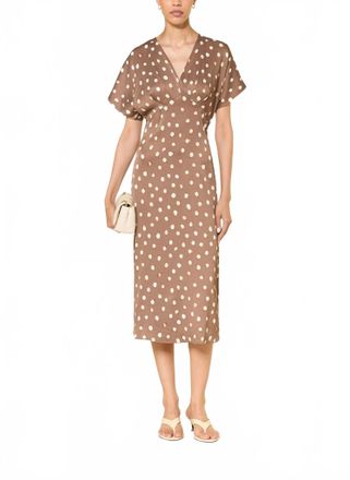 Inwear Henri Fitted Dress In Brown Dot