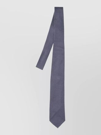 Cesare Attolini slim tie standard length patterned fabric