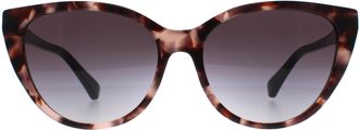 Emporio Armani Cat Eye Vrouwen Glanzend Roze Havana Grijs Verloop EA4162