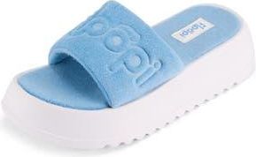 Floopi Terry Platform Slide Sandal in Blue at Nordstrom Rack, Size 11