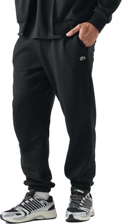 Lacoste Regular Fit Fleece Sweatpants with Elastic Cuffs and Embroidered Logo