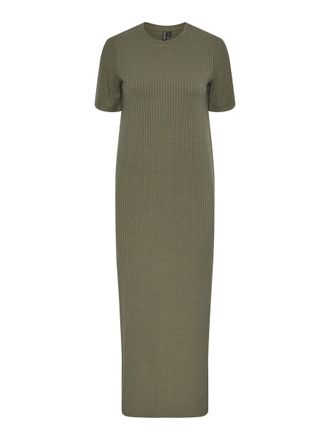 Pieces Womens Pckylie Ss O-Neck Ankle Dress Noos Maxi, Deep Lichen Green, L