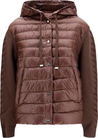 Herno Brown Quilted Hood Jacket