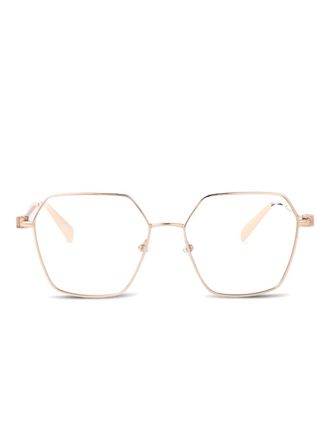 Liu Jo geometric-frame glasses - Gold