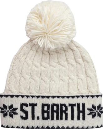 MC2 Saint Barth Wool Blend Hat - Heren - Hoeden - Wit - ONE Size - Wol - Accessoires