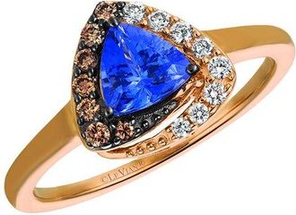 Le Vian 14K Rose Gold 0.95 Ct. Tw. Diamond & Tanzanite Ring