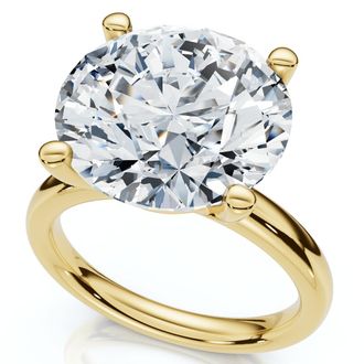 Pompeii3 Certified 9Ct Aurora Solitaire Diamond Engagement Ring Lab Grown