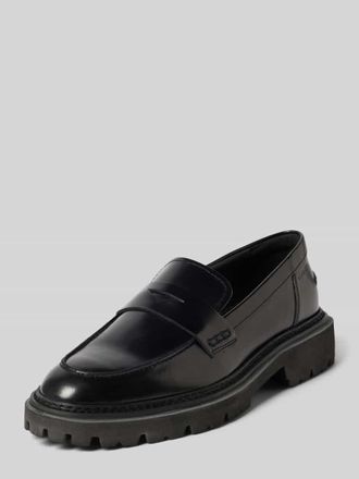 GANT Lederloafer mit Schaftbrücke Modell Ivyhill in Black, Größe 39