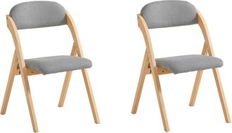 SoBuy Lote De 2 Sillas Plegables De Madera Con Asiento Y Respaldo Tapizado Sill&oacute;n Para Cocina Oficina 47 X 57 X 79 Cm Fst92-nx2 Sobuy Es