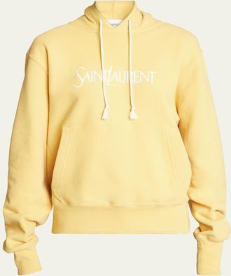 Saint Laurent Oversize Hoodie with Logo
