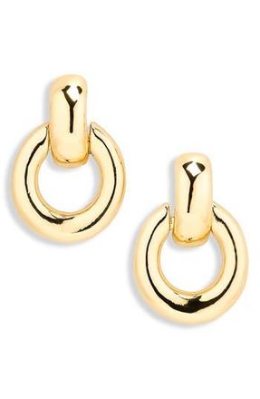 Nordstrom Rack Demi Fine Doorknocker Drop Earrings in Gold at Nordstrom Rack