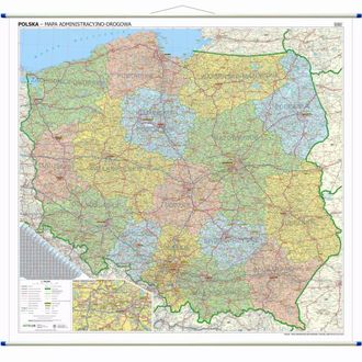 OEM Polonia 1:500.000. Mapa Mural Administrativo Y De Carreteras. Edici&oacute;n 2025