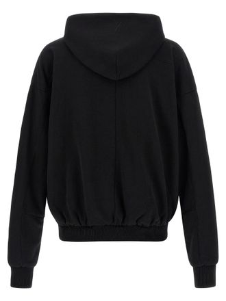Thom Krom Metal Zip Closure Hoodie - Black