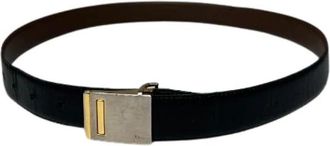 Dior Pre-owned Reversible Belt - Dames - Vintage Accessoires - Zwart - ONE Size - Leer - Vintage