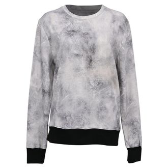Iro Iro Marble-Print Sweatshirt in Grey Cotton