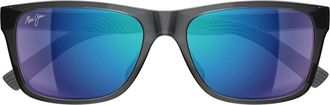 Maui Jim 57mm PolarizedPlus2 Rectangular Sunglasses in Grey at Nordstrom