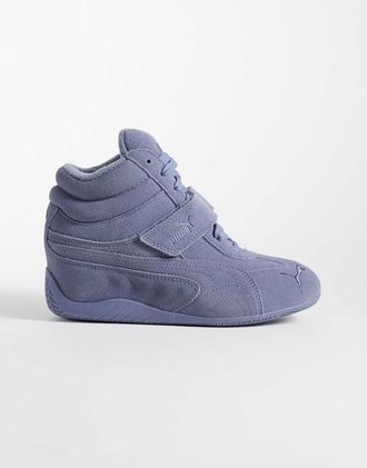 Puma Speedcat sneakers con zeppa grigie-Grigio