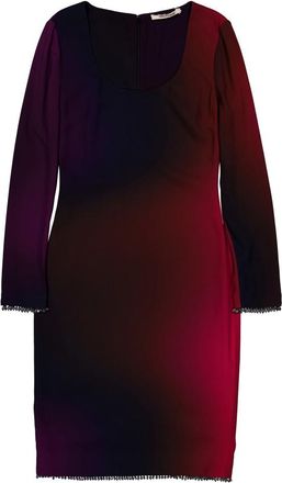 Roberto Cavalli Gradient Long-Sleeve Dress, Brand Size 42 ( US Size 8 )