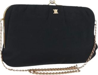 Celine Pre-owned Clutches, female, Black, Size: ONE SIZE Pre-owned Nylon Clutch