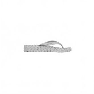 Ilse Jacobsen Womens Cheerful Platform Flip Flops In Silver