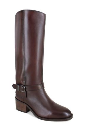 Zigi Soho Simeon Knee High Riding Boot in Brown Leather at Nordstrom, Size 11