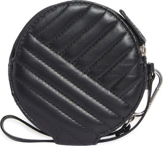 Mundi Ashley Quilted Wristlet Wallet in Black at Nordstrom Rack