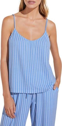 Eberjey Gisele Printed Camisole Pants Pajamas in Nordic Stripes Blue/ivory at Nordstrom, Size X-Small