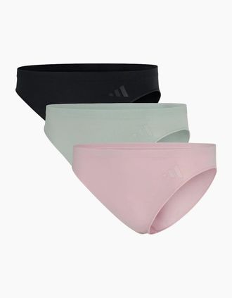 adidas Womens Low Rise Bikini Brief - Pink - Size: 8 xs