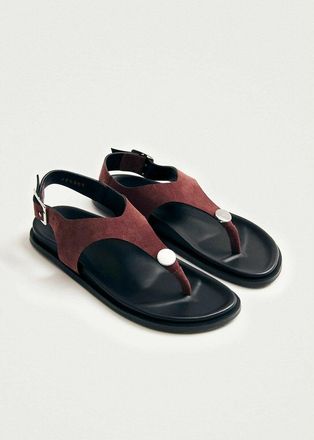 Alohas Su&egrave;de leren teensandalen Harbor