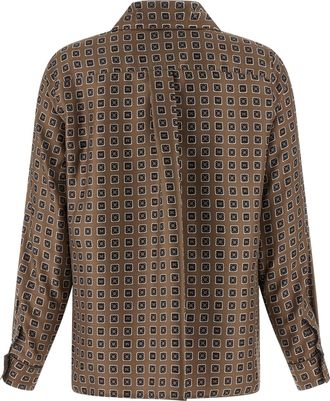 Max Mara Womens Brown Silk Blouse
