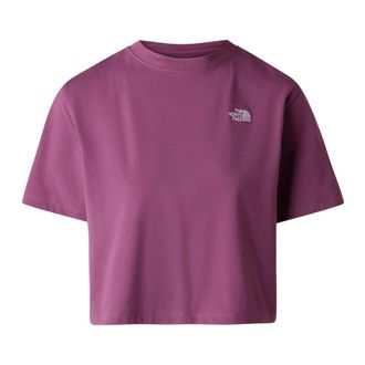 The North Face Outdoor Tops, female, Purple, Size: M Evolution Simple Dome Crop T-shirt