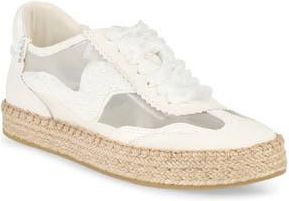 Dolce Vita Notice Beaded Mesh Espadrille Sneaker in White Mesh at Nordstrom Rack, Size 10.5