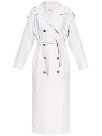 Max Mara Tirana coat - women - Virgin Wool - 40 - White