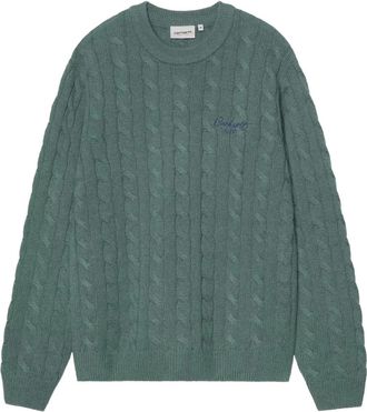 Carhartt Work in Progress Maglione con lavorazione a trecce - Verde