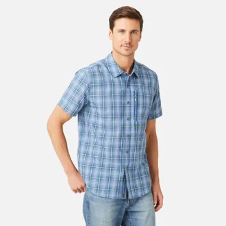 Free Country Mens Excursion Short Sleeve Poplin Shirt