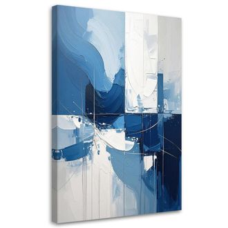 Feeby Impresi&oacute;n De Imagen Abstracci&oacute;n Azul Con Textura Delicada Y Luz Brillante 70x100