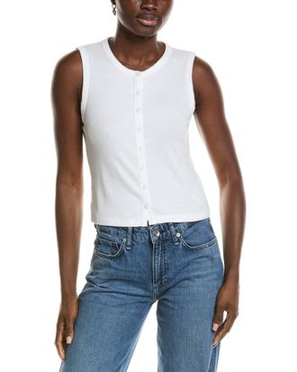 Rag & Bone Rag & Bone Essie Rib Button Tank