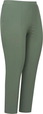 Plus Basics Dames, Broeken, Groen, Maat: 4XL Polyamide