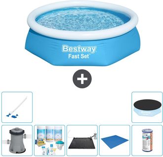 Bestway Piscina Bestway Fast Set Redonda - 244x61 Cm - 8-piezas S21397